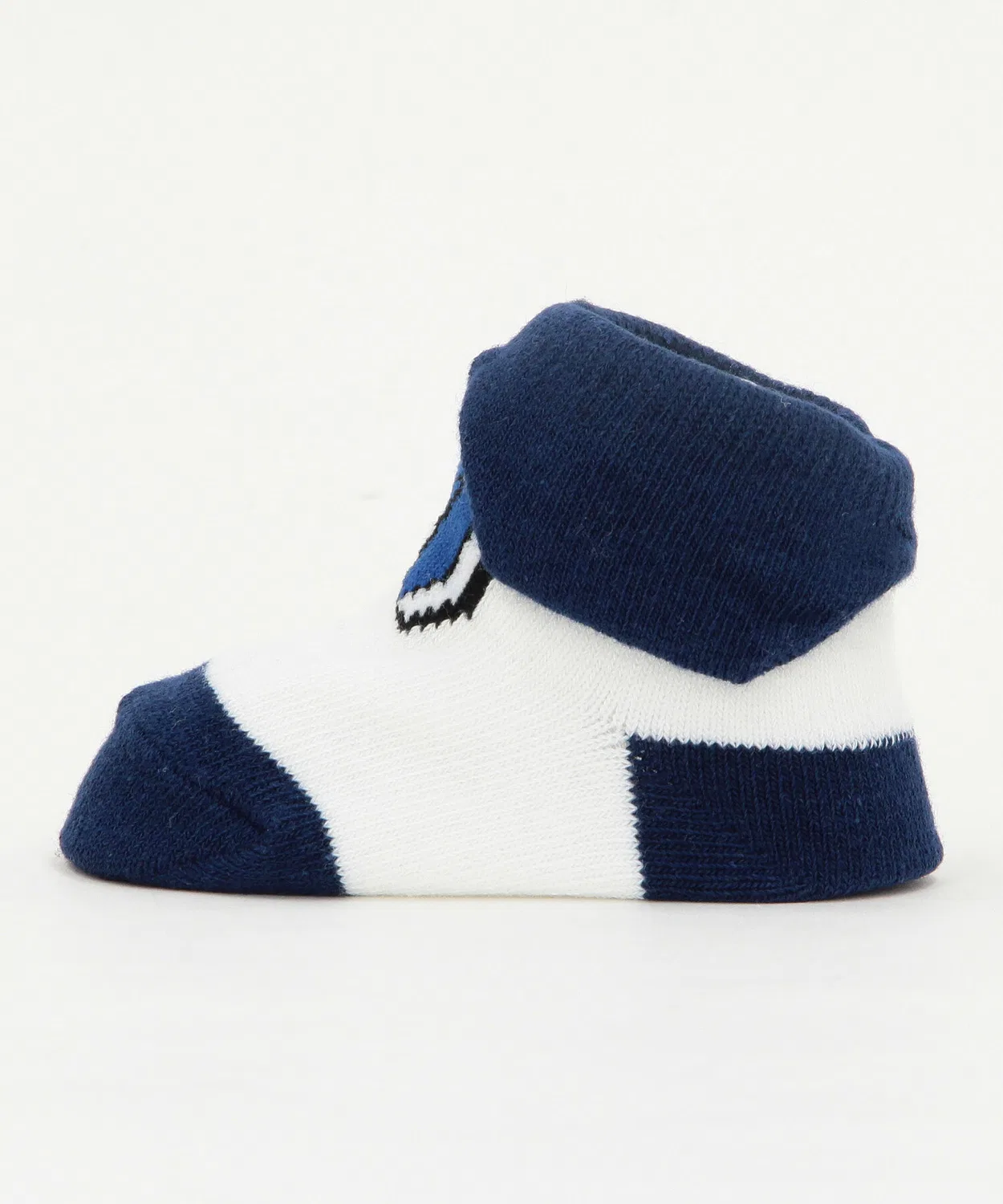 Детские носки с мыском и принтом Sailor COMME CA ISM, White