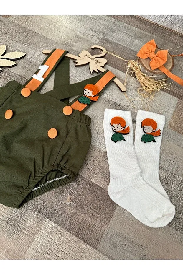 Детский комбинезон для мальчиков с принтом Little Prince Concept Feriatolye, Khaki — фото 3