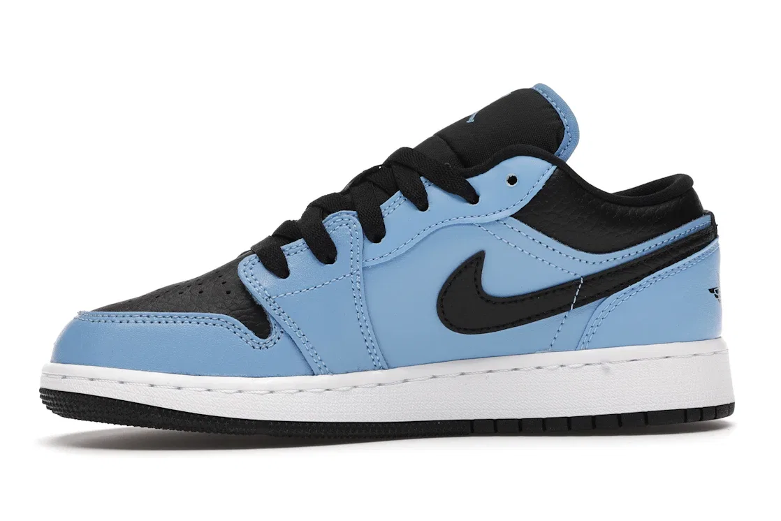 Детские кроссовки Lifestyle с принтом Jordan 1 Low University Blue Black, University Blue/Black-White — фото 3