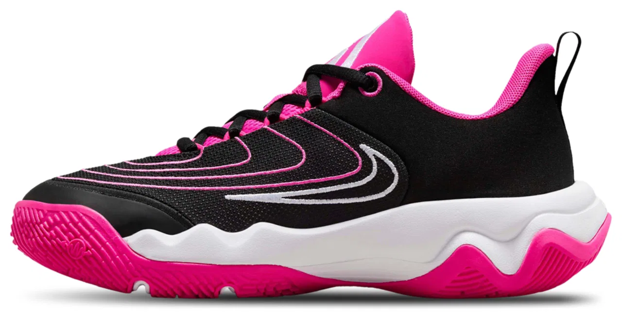 Кроссовки для мальчиков Giannis Immortality 4 Nike, цвет White/Black/Laser Fuchsia — фото 2