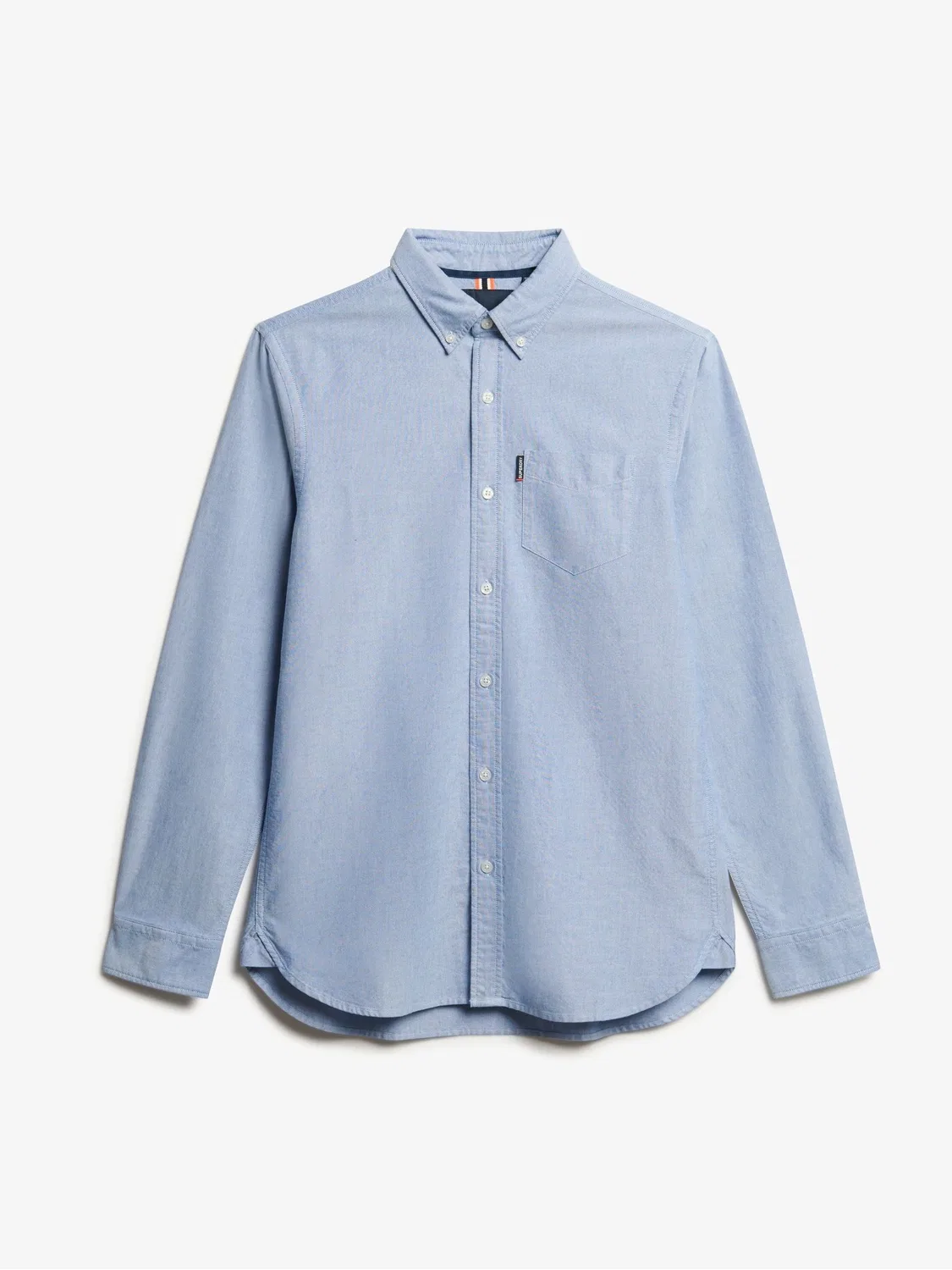 Рубашка оксфордская Superdry Essentials, Light Blue — фото 4