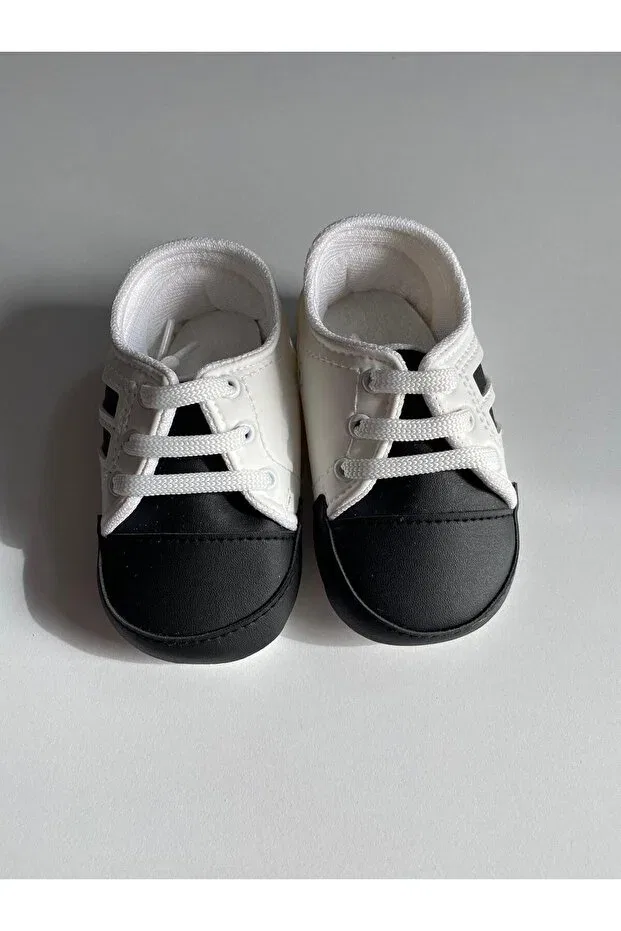Детские пинетки для мальчиков со шнуровкой Bambi booties Pamily, Black