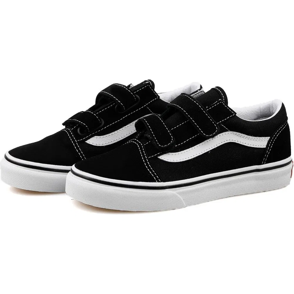 Детские кроссовки для мальчиков на плоской подошве Old Skool V Vans — фото 4
