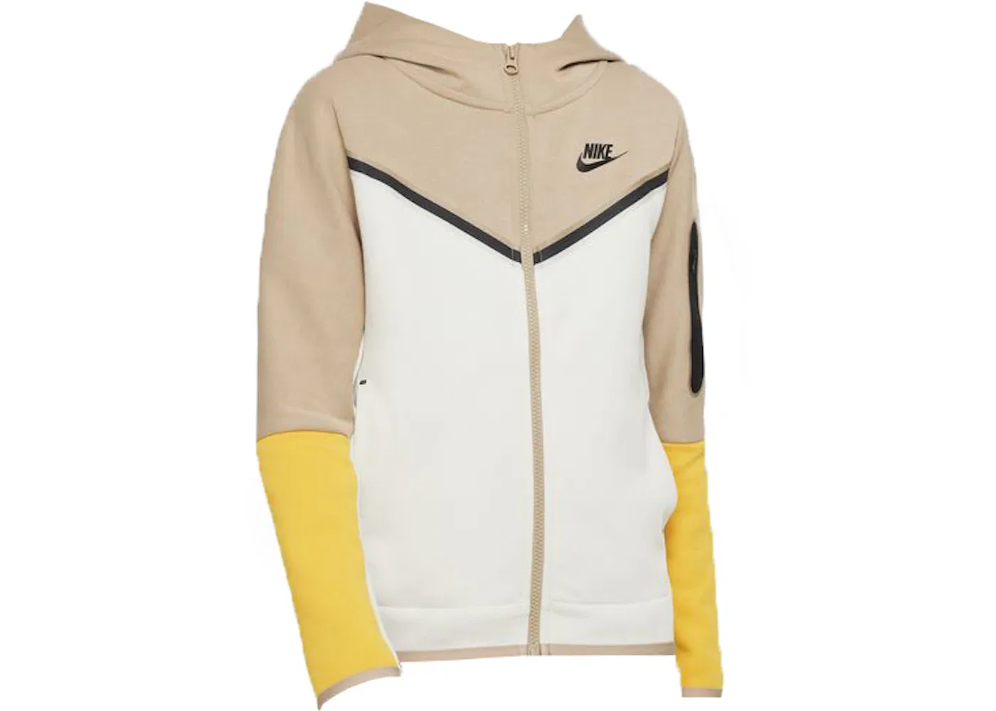 Детская футболка с длинным рукавом Nike, Khaki/Light Bone/Yellow