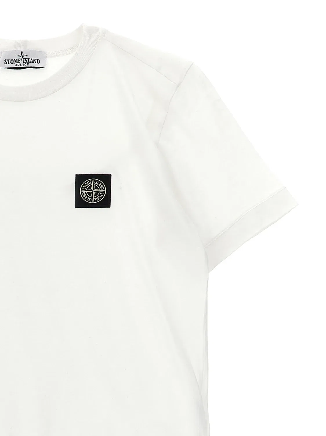 Футболка с логотипом «Компас» Stone Island Junior, белый — фото 3