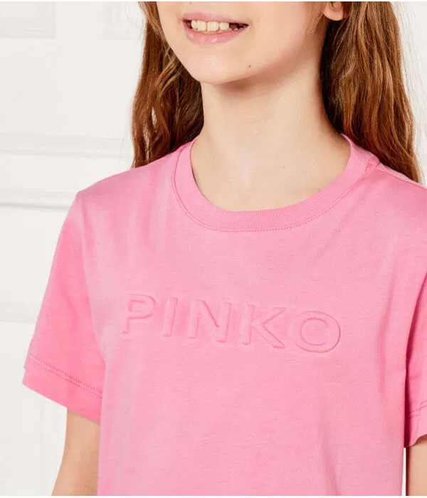 Детская футболка с круглым вырезом Pinko Up, Rosa — фото 4