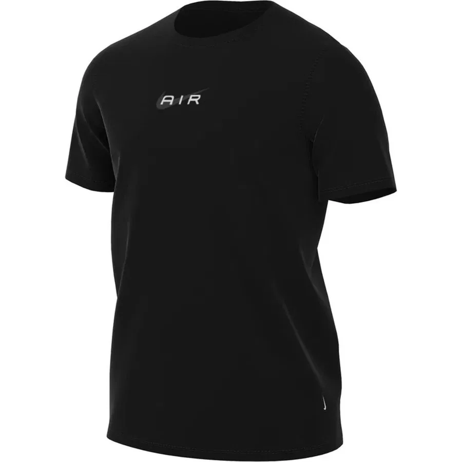 Футболка спортивная с принтом Air Logo Nike, L, Черный — фото 4