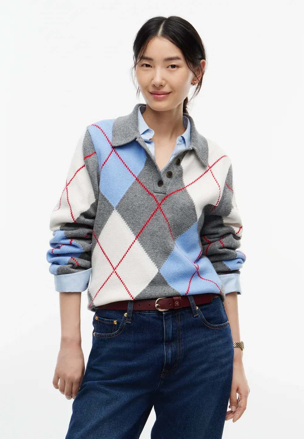 Аргайл - джемпер Tommy Hilfiger, Medium Grey Heather