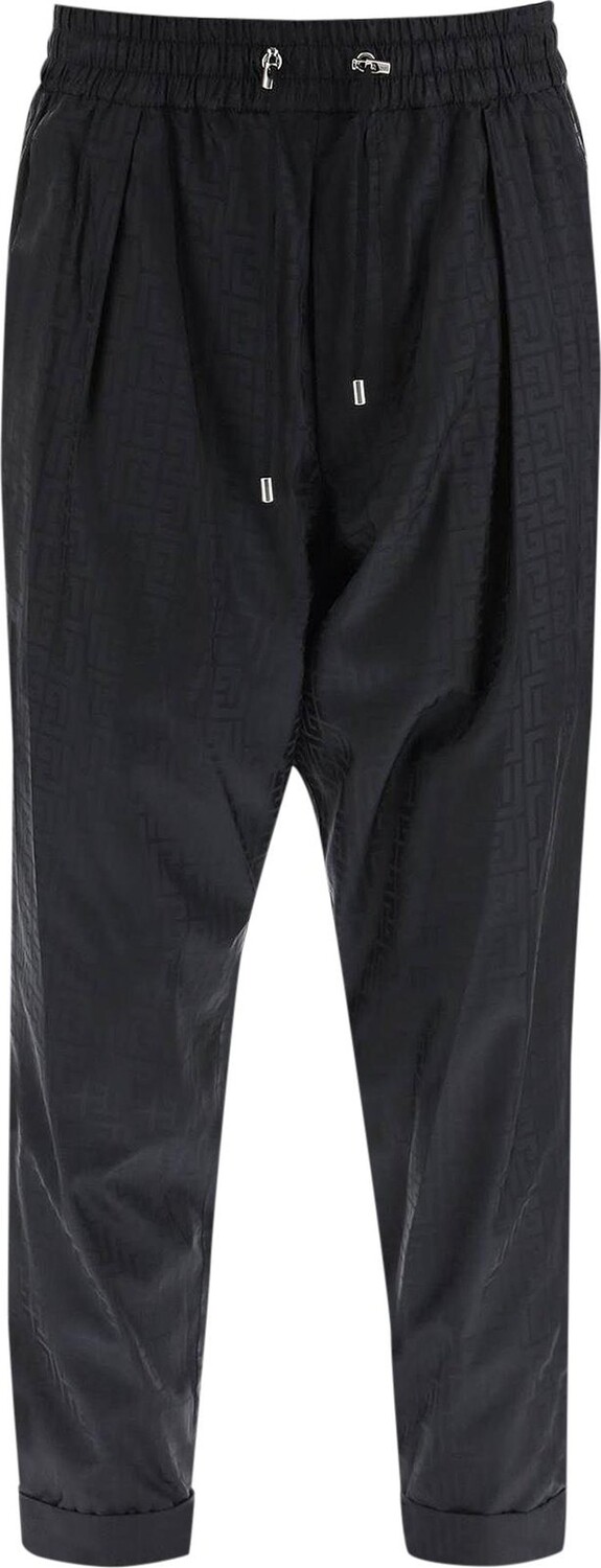 

Брюки Balmain Monogram Harem Cut Pants 'Noir', черный