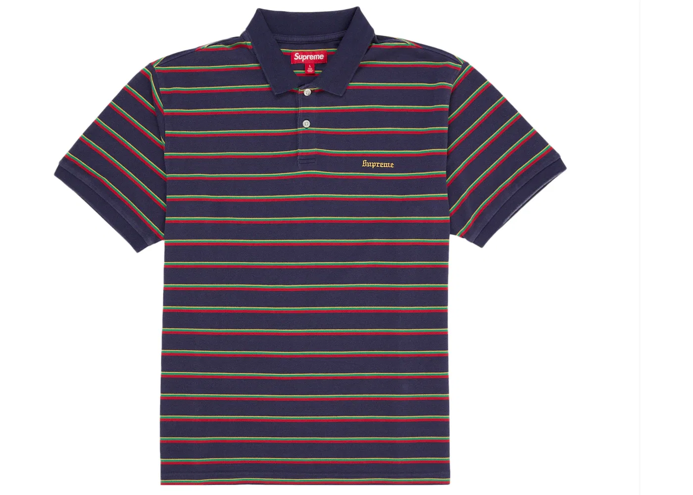 Мужское поло с полосатым принтом Polo Supreme, Navy