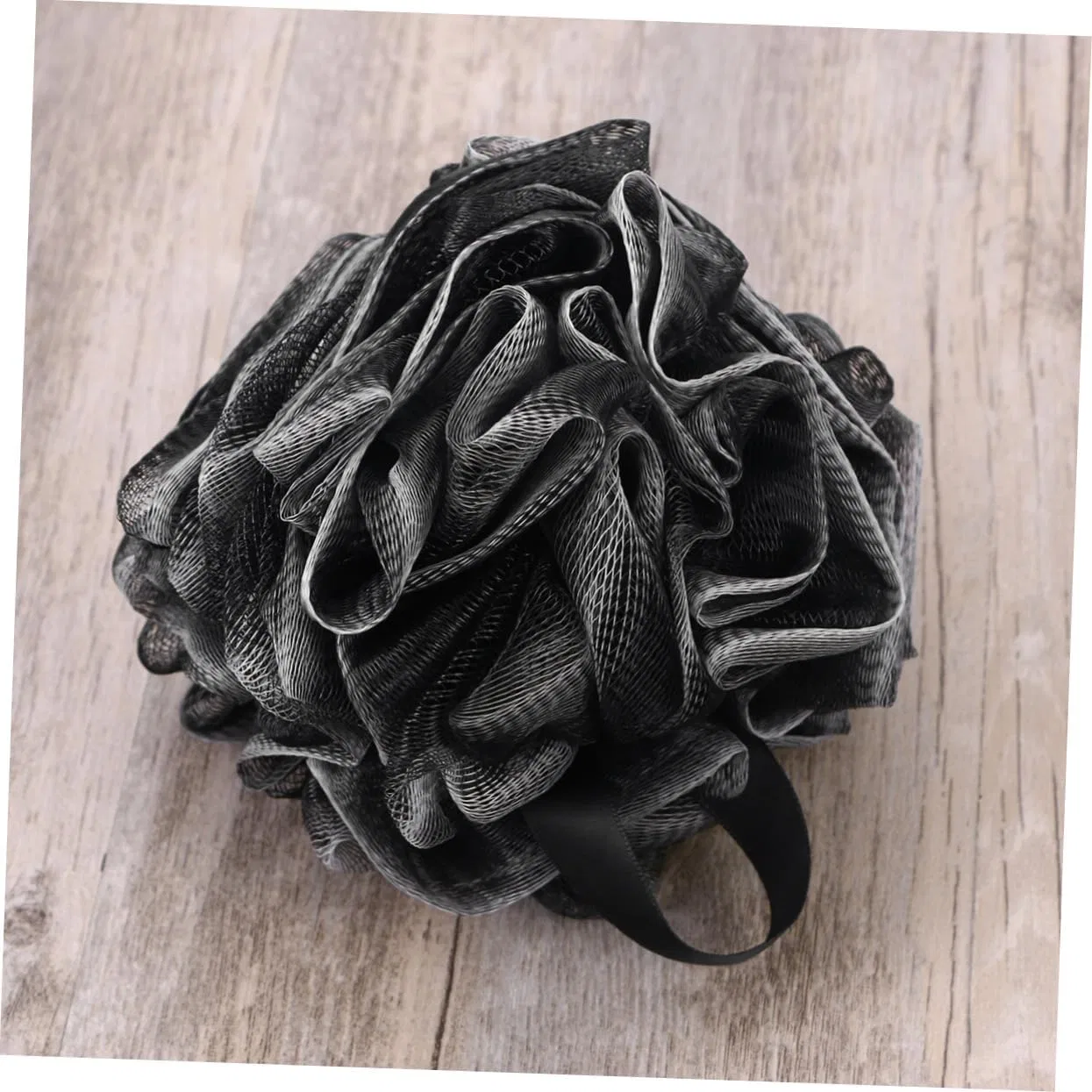 Мочалка для душа Mesh Pouf, 3 шт, ENESEA, Черный — фото 2