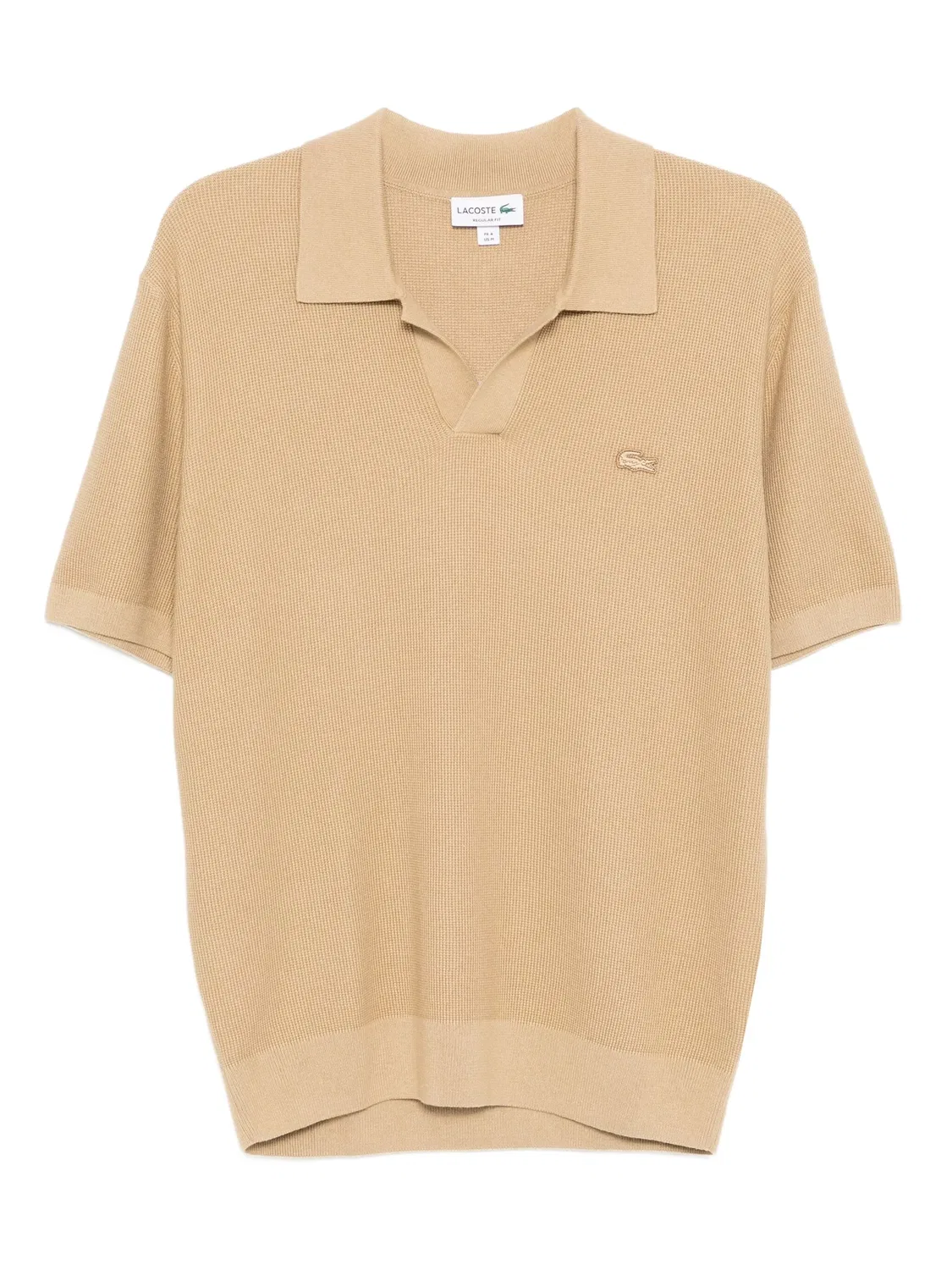Lacoste Футболка с вышитым логотипом, нейтральные тона