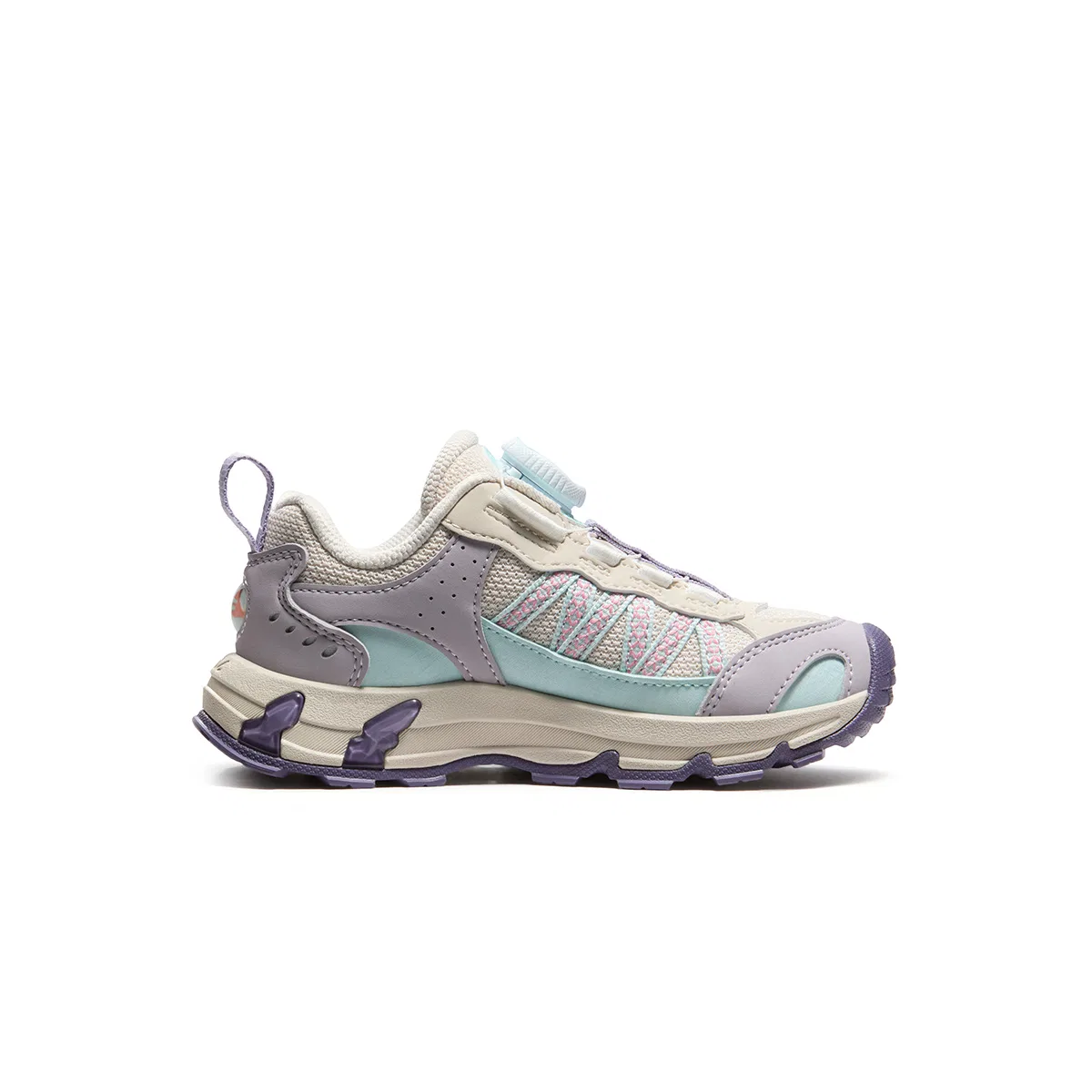 Детские кроссовки с закрытым носком FILA KIDS, Light Grey/Marble Purple — фото 3