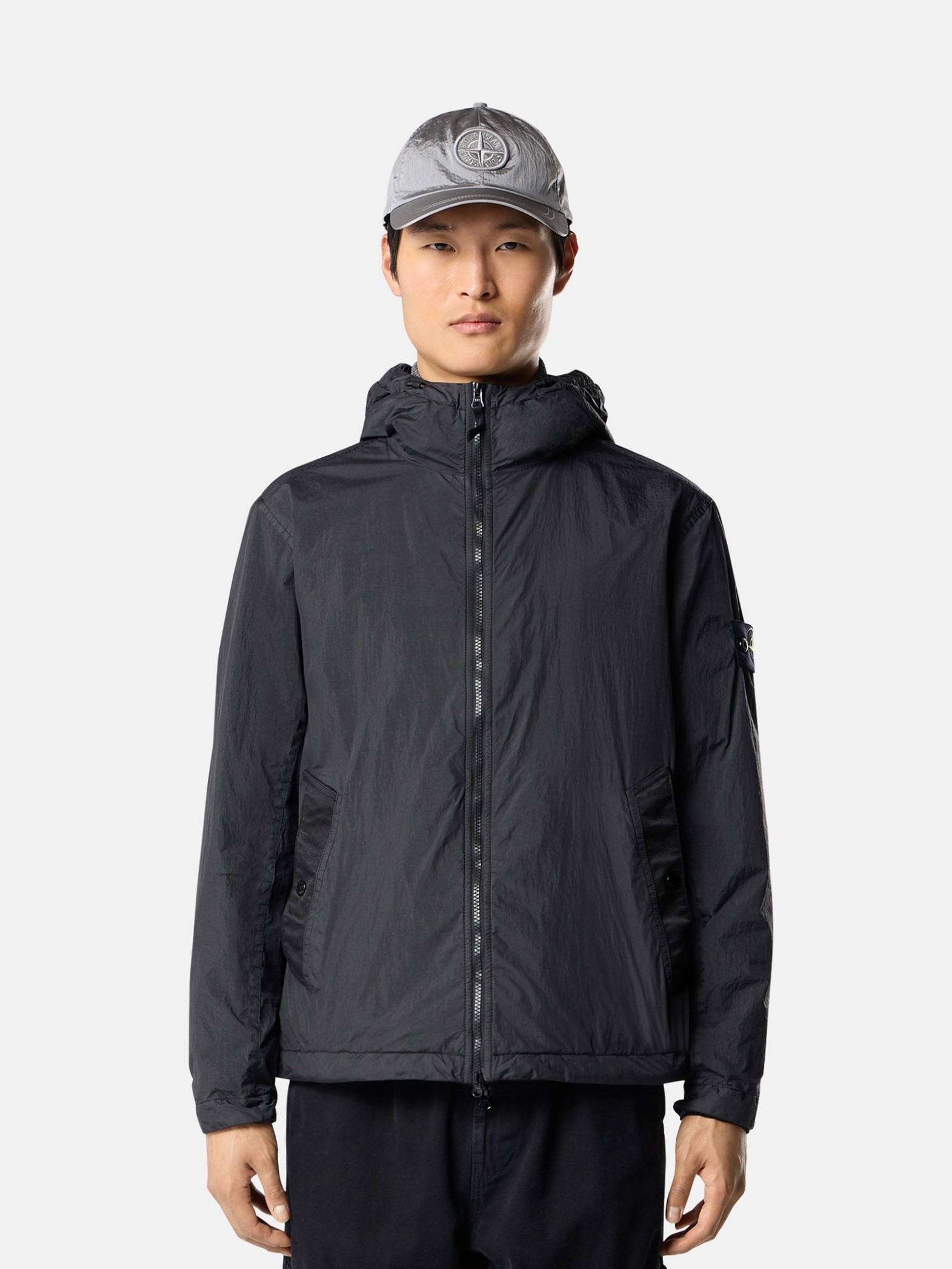Ветрозащитная куртка Stone Island, черный