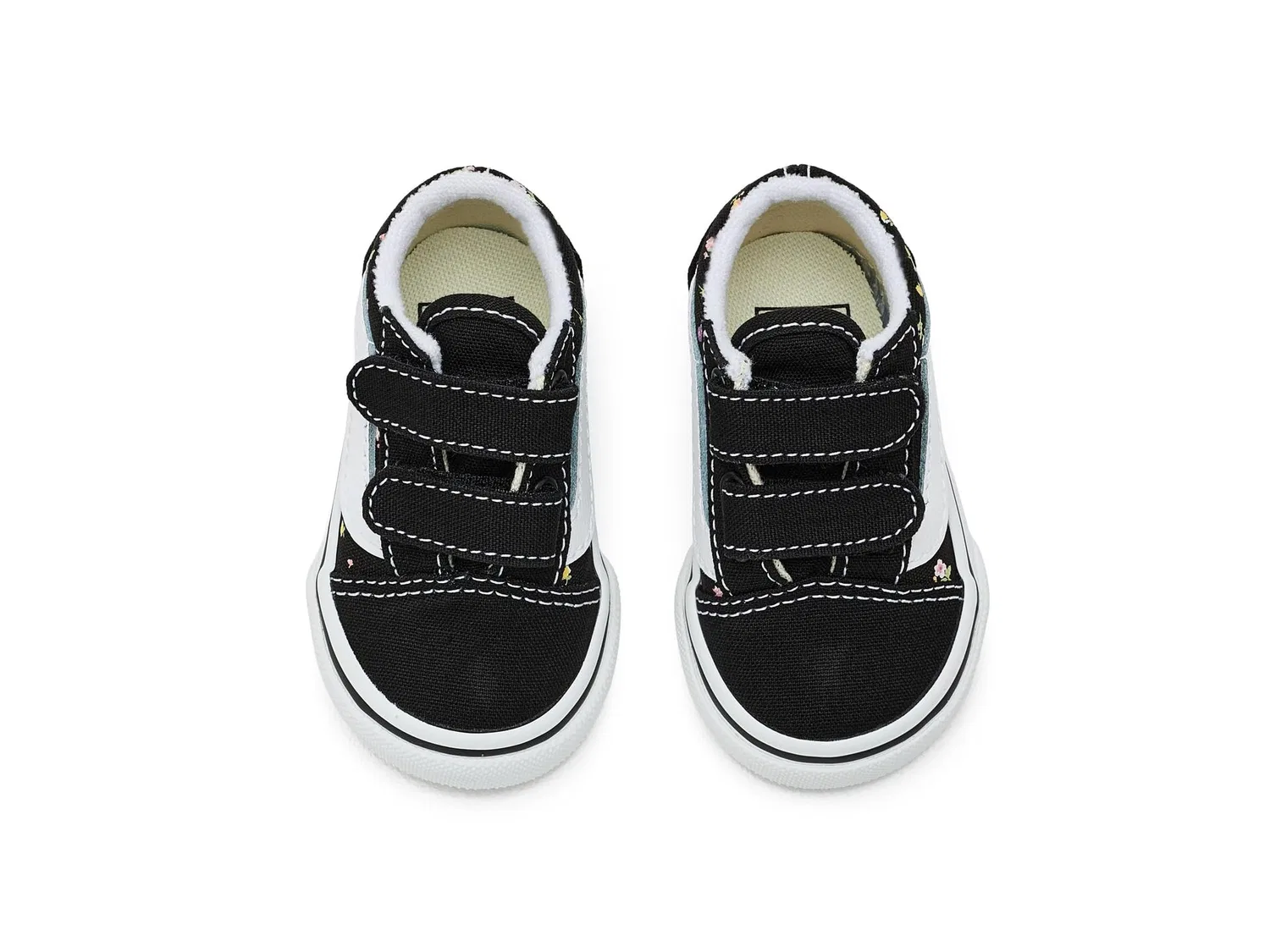 Кроссовки Old Skool V (для младенцев и малышей) Vans Kids, Ditsy Floral Black/Sunset Blush — фото 3