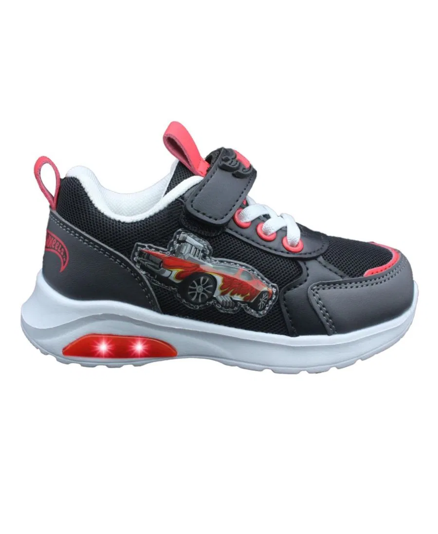 Детские кроссовки со светящейся подошвой Hot Wheels, Black — фото 2