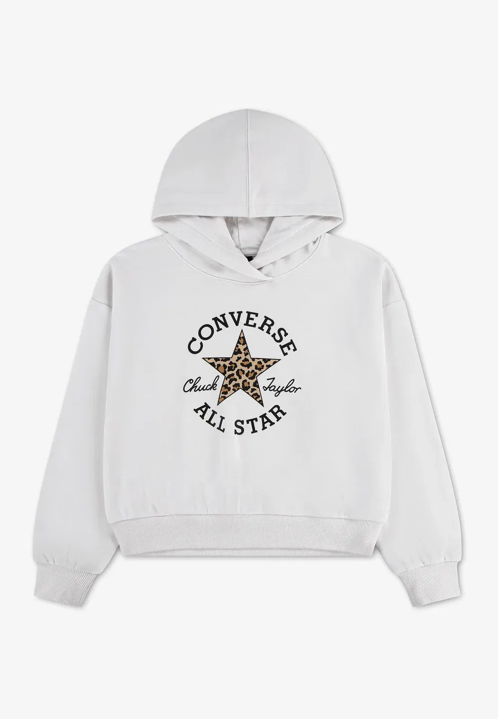 Свободная толстовка с графическим принтом - худи Converse, Vintage White
