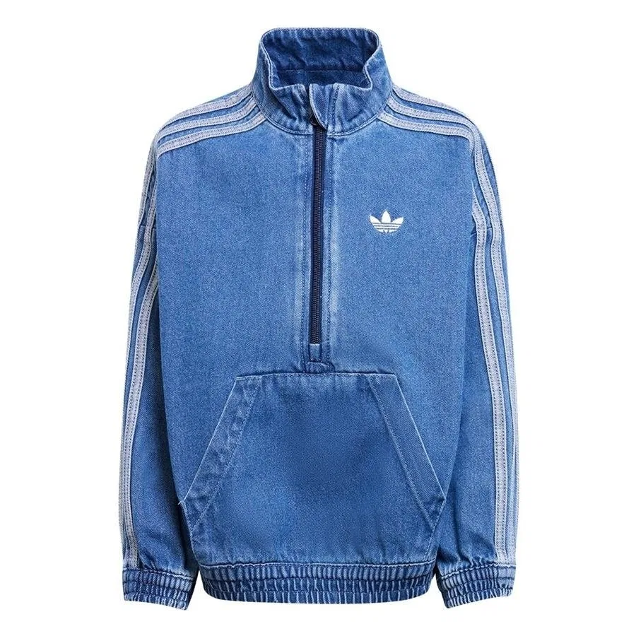 Детский спортивный комплект из денима с моделью Denim Set JC7871 adidas, Синий