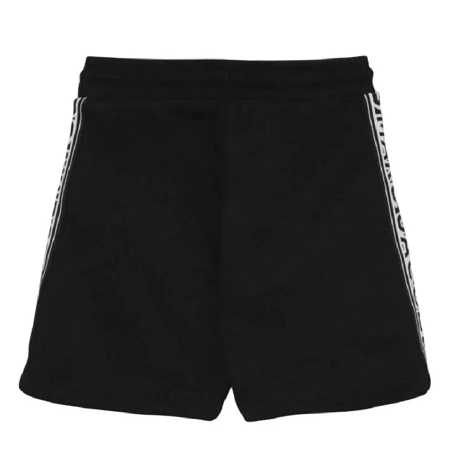 Шорты с логотипом из органического хлопка Little Marc Jacobs, Black — фото 2