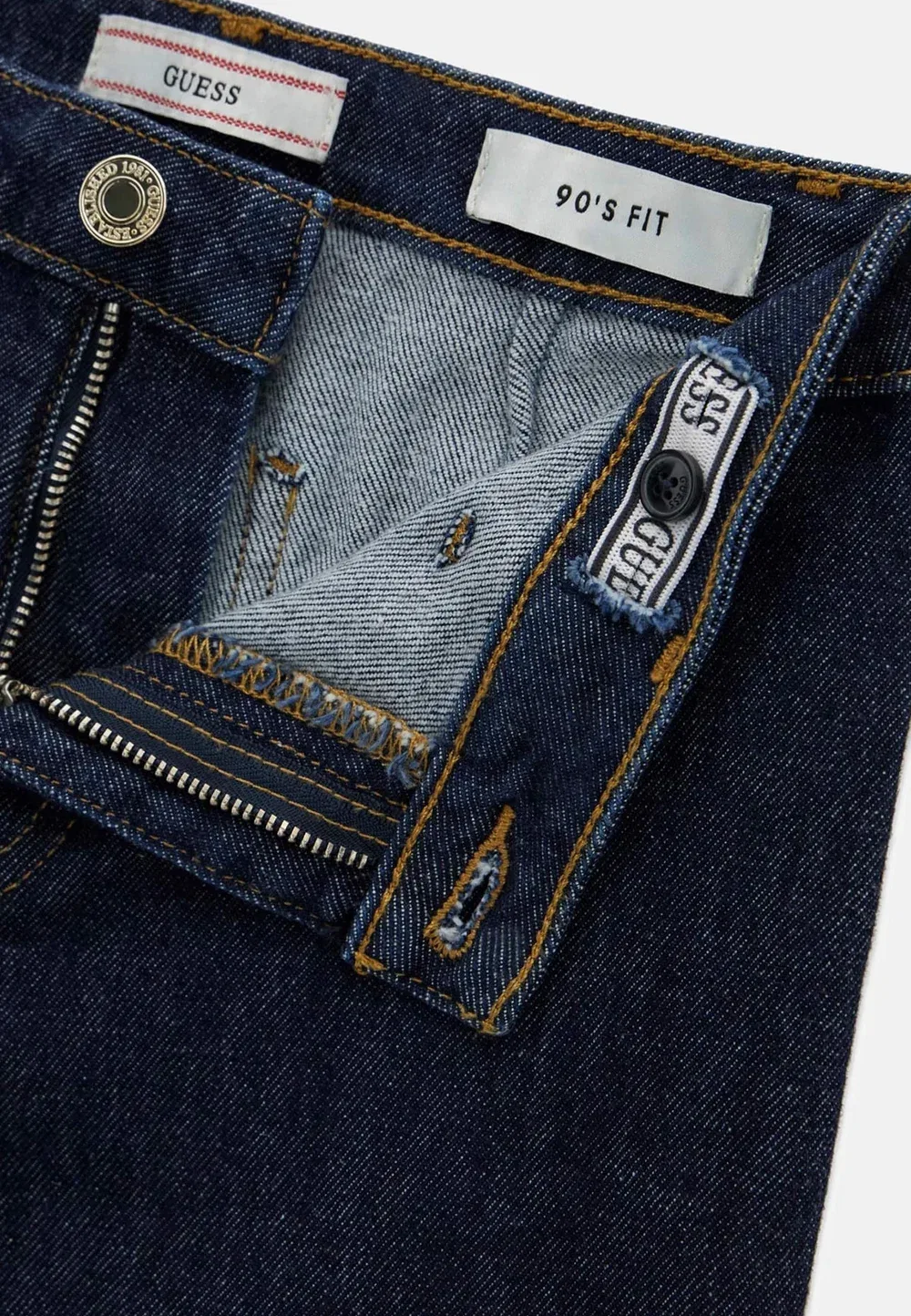 90Er jahre Jeans mit weitem bein - расклешенные джинсы Guess, Dunkelblau — фото 3