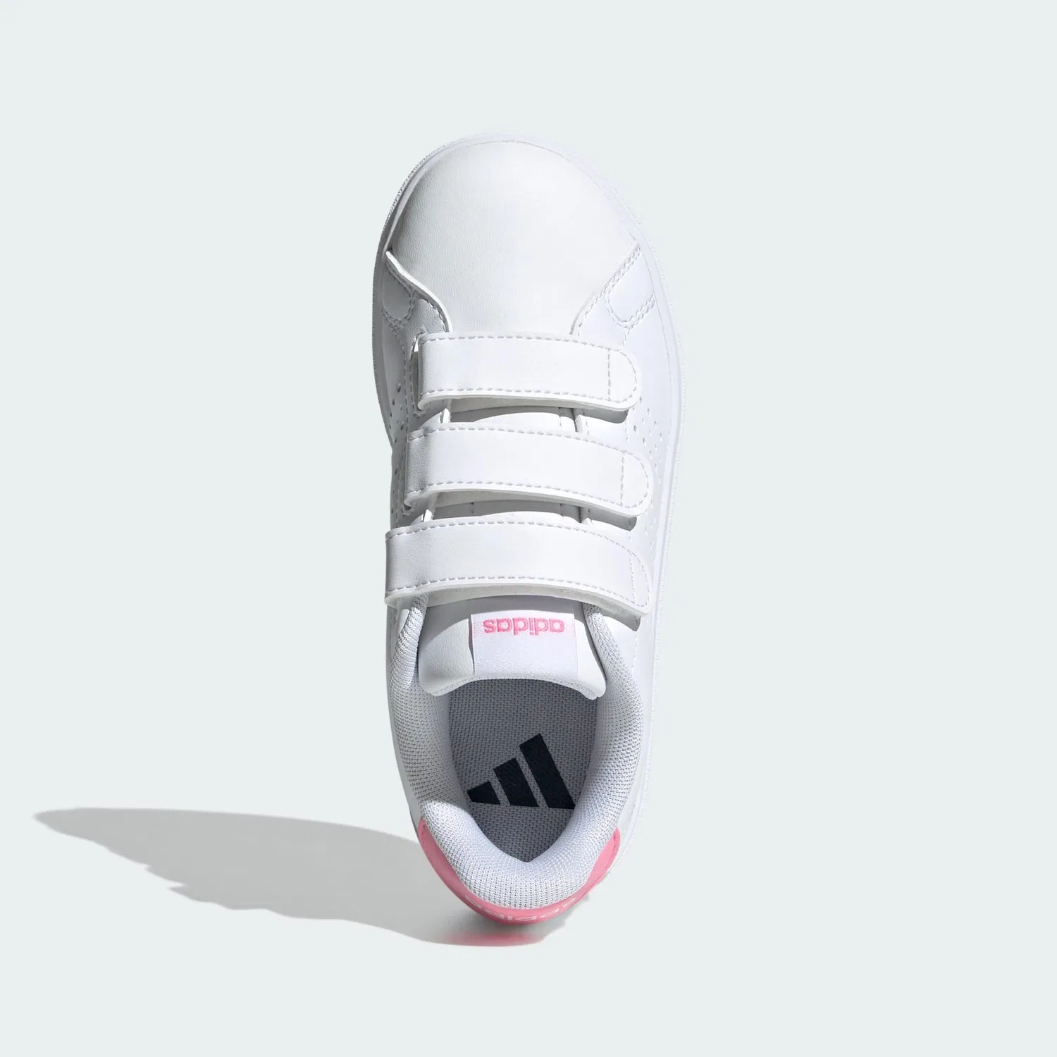 Детские легкие кроссовки Advantage Base 2.0 Adidas, Weiss Hellrosa Schwarz — фото 2