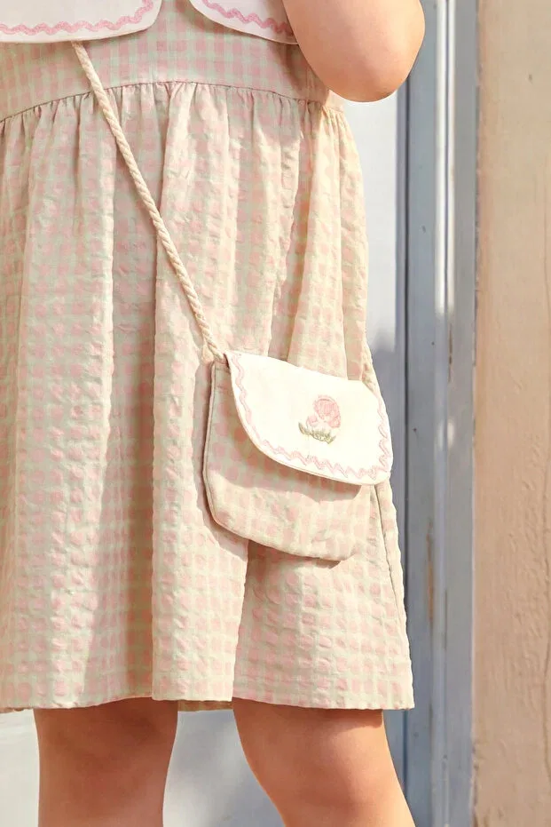 Детское платье для девочек с принтом Summer Dress Minipodyum, Mint Green — фото 4