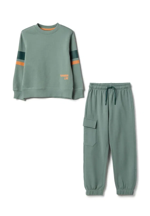Костюм хлопковый Set regular fit - tracksuit Ovs, Light Green, светло-зеленый