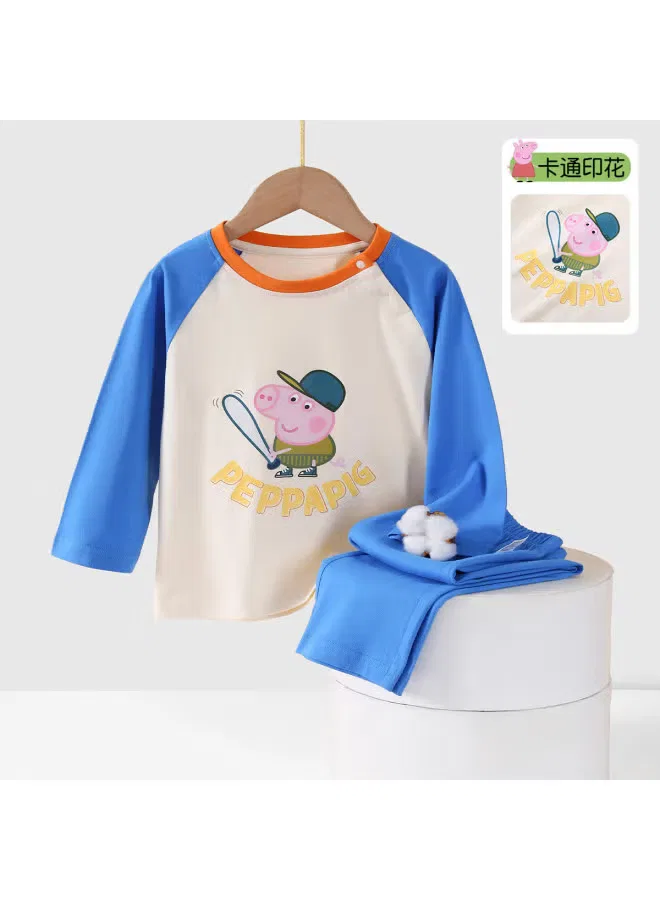 Комплект домашней одежды для мальчиков Peppa Pig, кобальтовый — фото 2