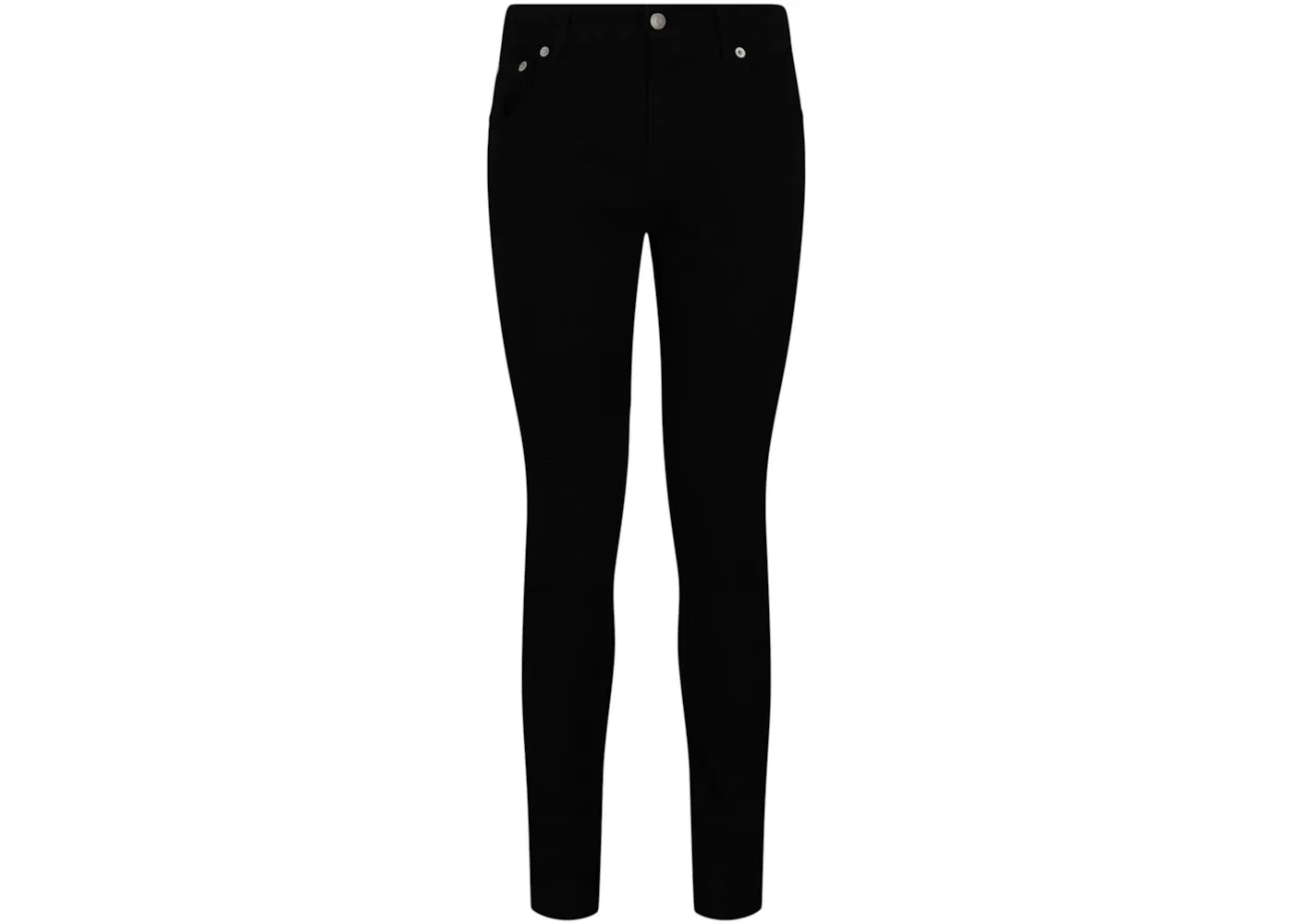 Мужские джинсы классические slim Alexander McQueen, Black