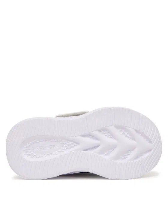 Кроссовки Meteor-Lights - Glow Skechers, серебро — фото 4