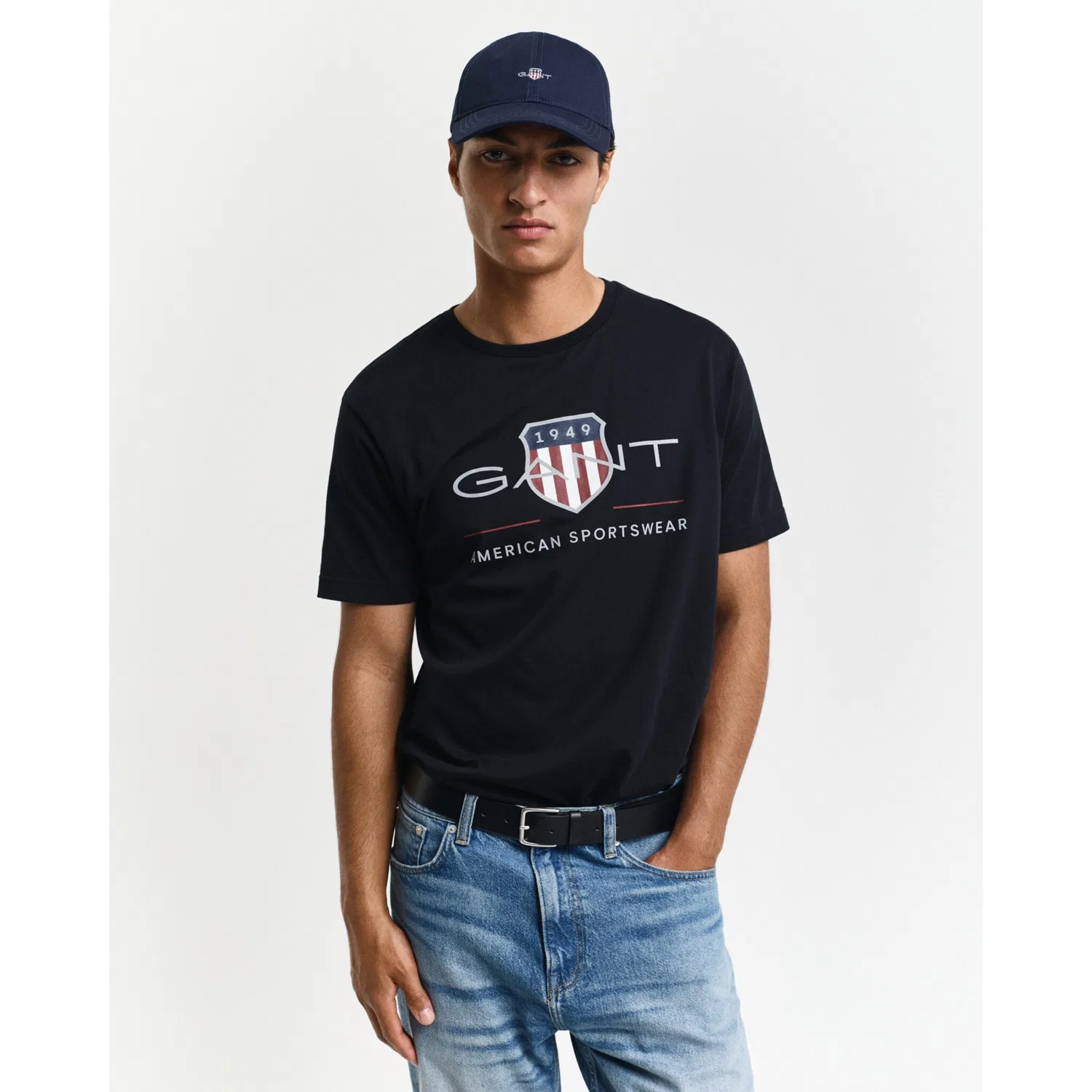 Детская футболка с логотипом Gant, Black — фото 4