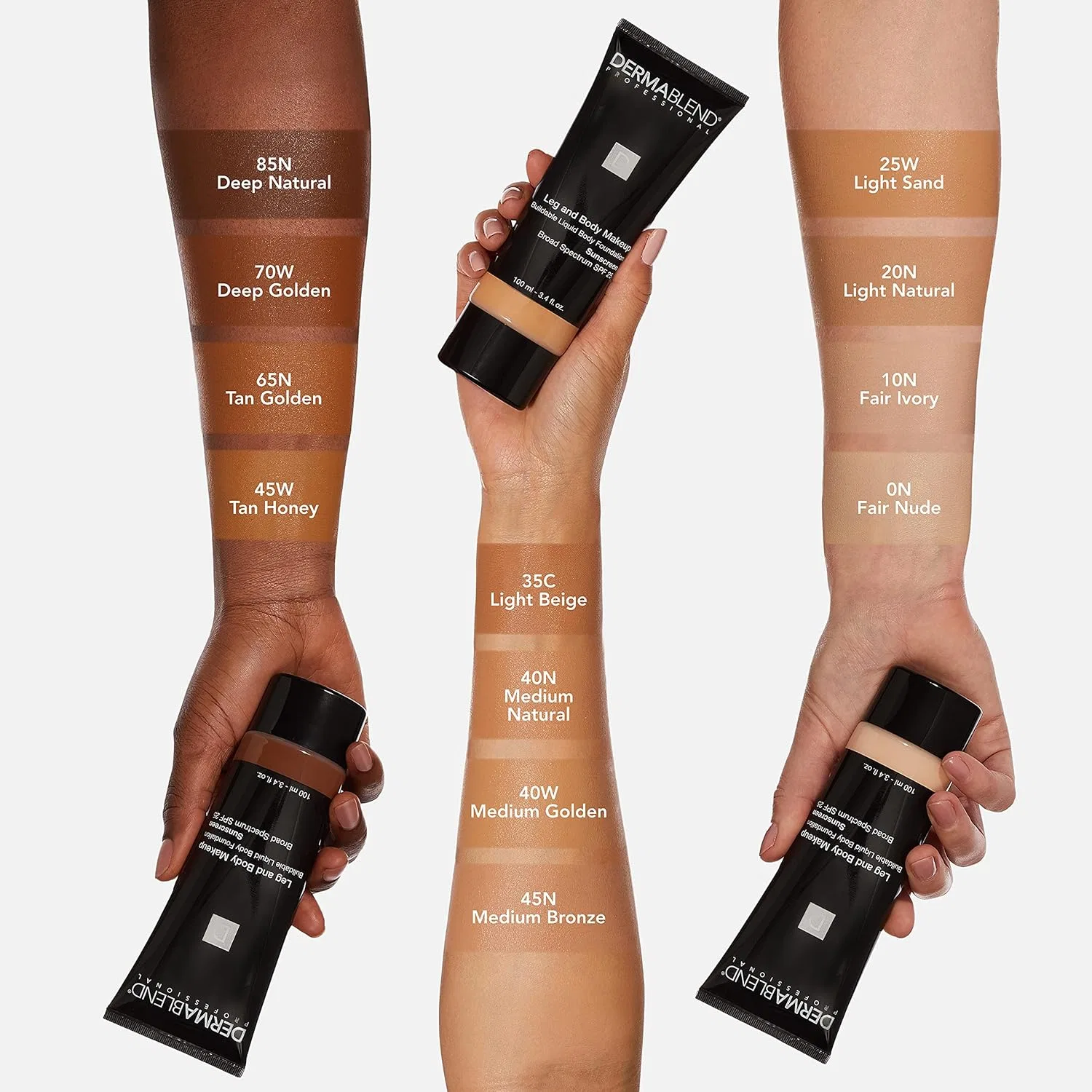 Тональное средство для тела и ног Dermablend, 100.5 мл, 20N Light Natural — фото 4