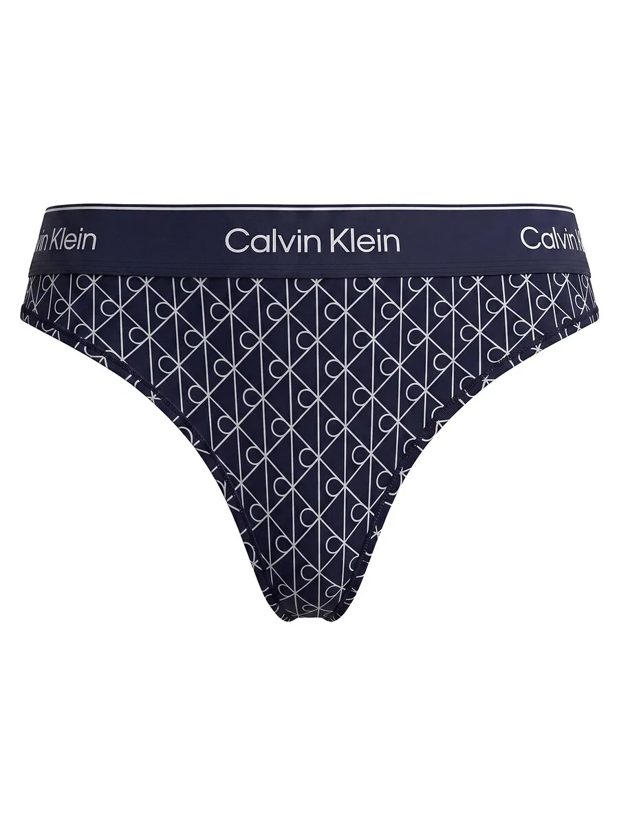 Трусики-стринги Calvin Klein темно-синего цвета