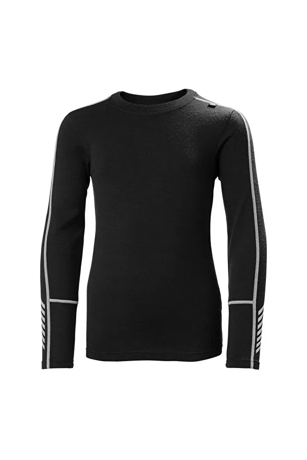 Детское термобелье для мальчиков шерстяное Helly Hansen, Black — фото 2
