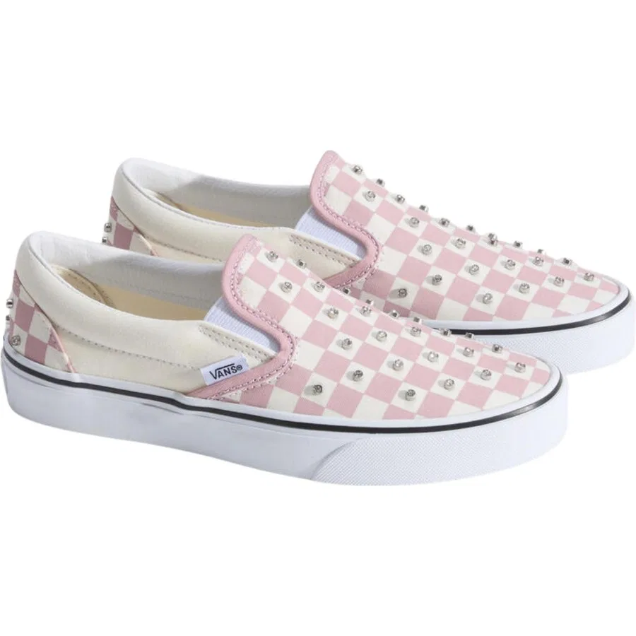Кеды Vans Classic Slip-On, Розово-белый — фото 2