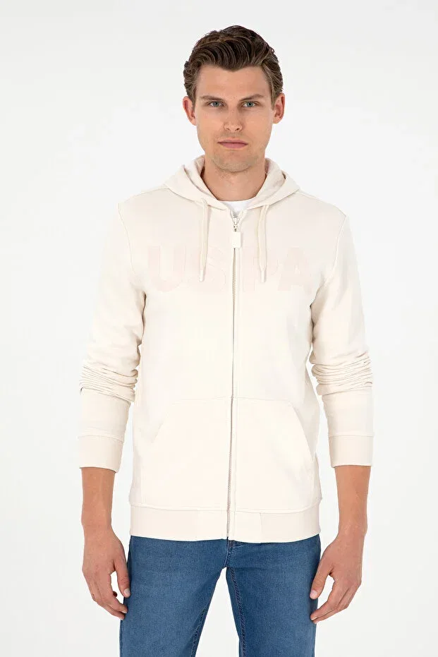 Мужской кардиган с капюшоном U.S. Polo Assn., Nude Color