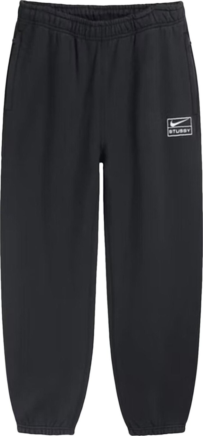 

Брюки Nike x Stussy RA Stone Washed Fleece Pant 'Black/White', черный