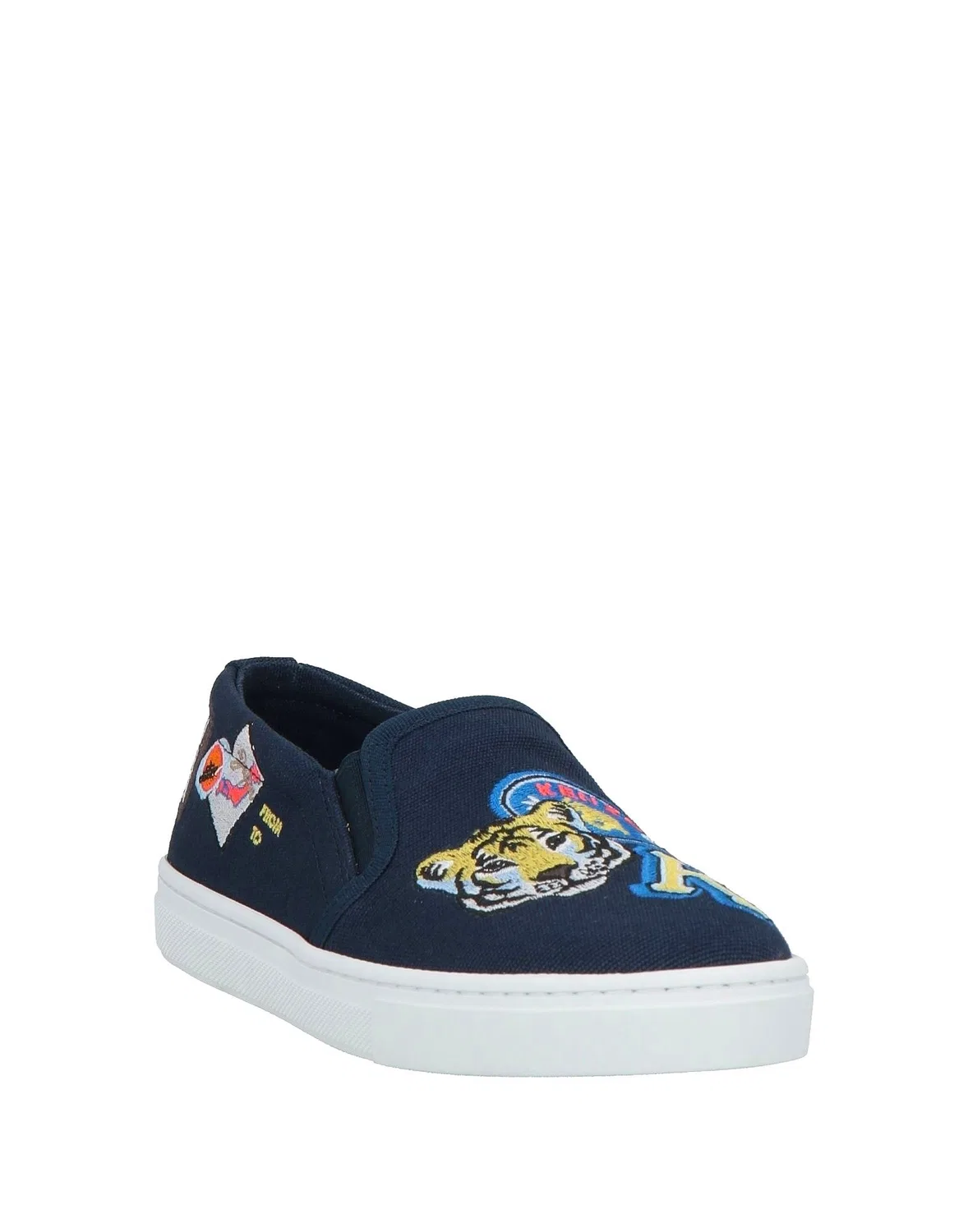 Детские кеды на шнуровке с принтом Kenzo Kids, темно-синий — фото 2