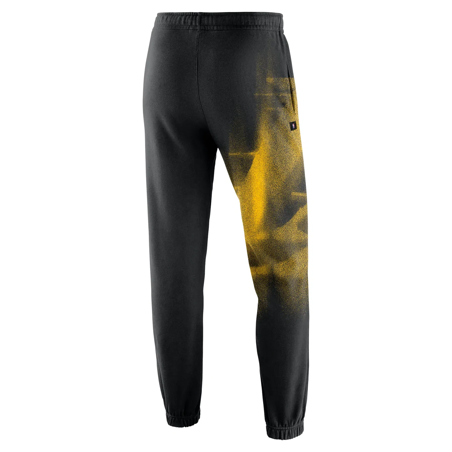 Мужские брюки для баскетбола Los Angeles Lakers Standard Issue Fleece Pants 'Black White' Nike, Black White — фото 2