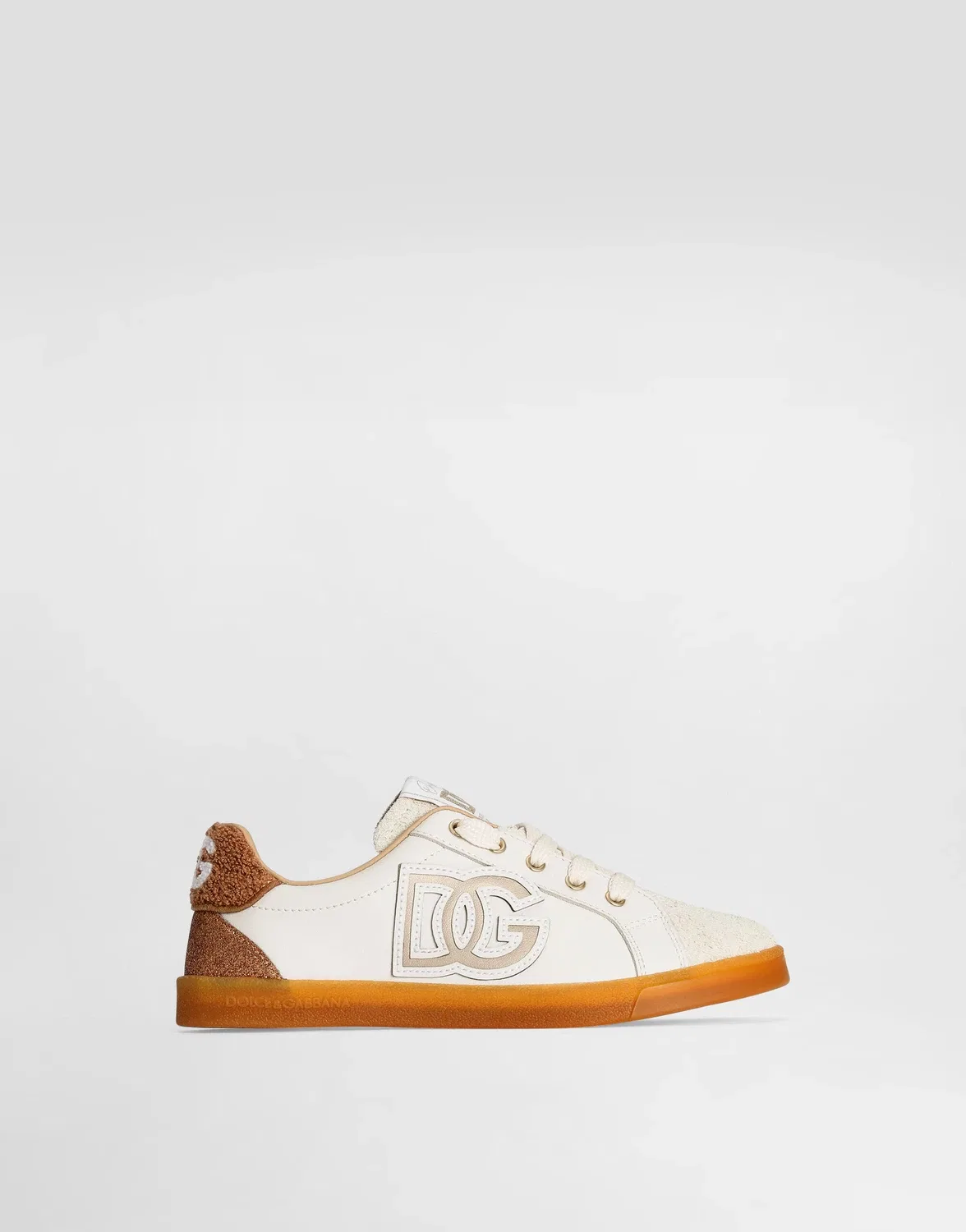 Кроссовки DG Original из спилка теленка Dolce&Gabbana, белый