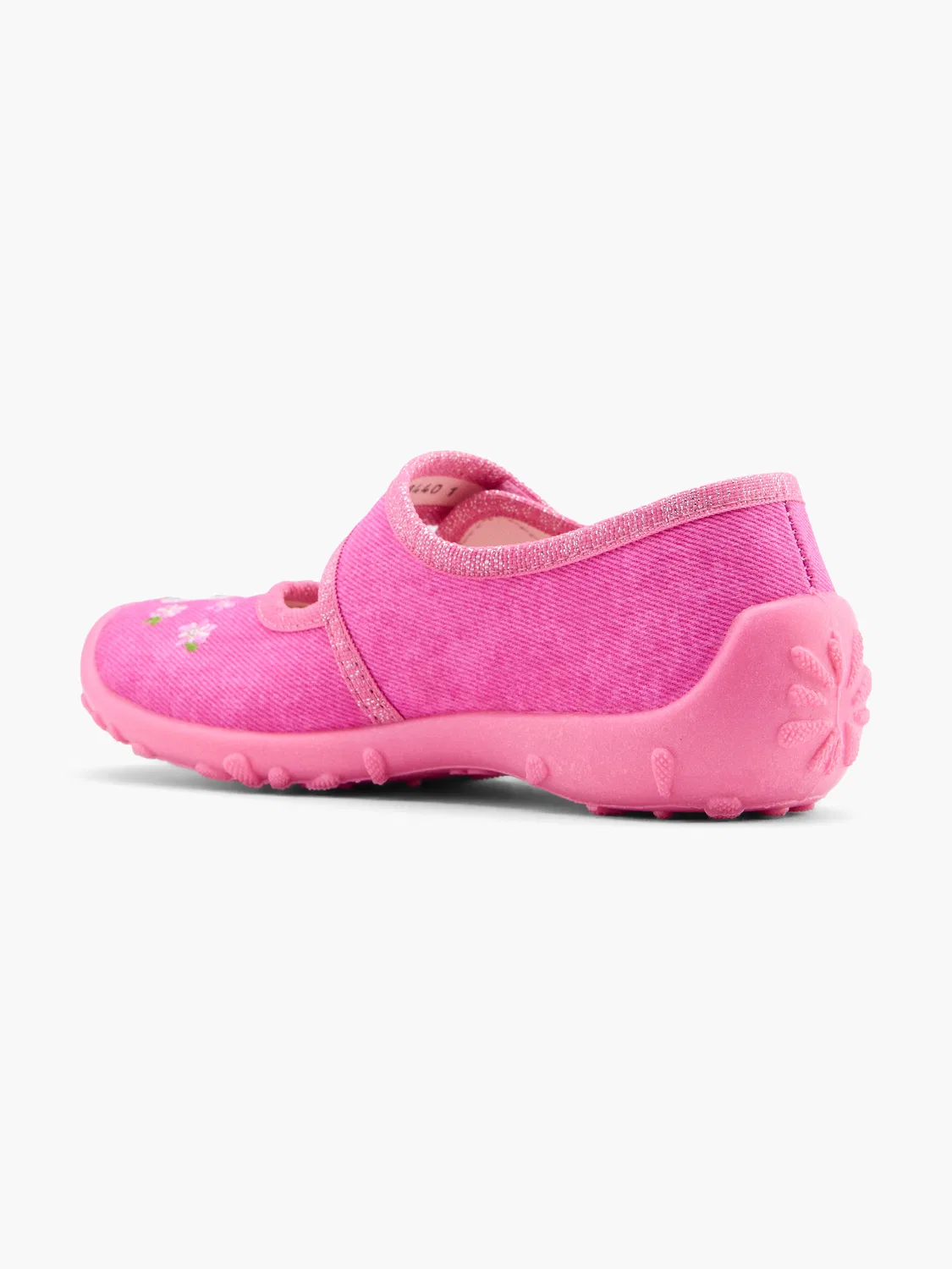 Детские закрытые тапочки на липучке Elefanten, цвет Fuchsia — фото 3