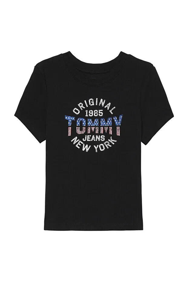 Женская футболка облегающая Tommy Hilfiger, White