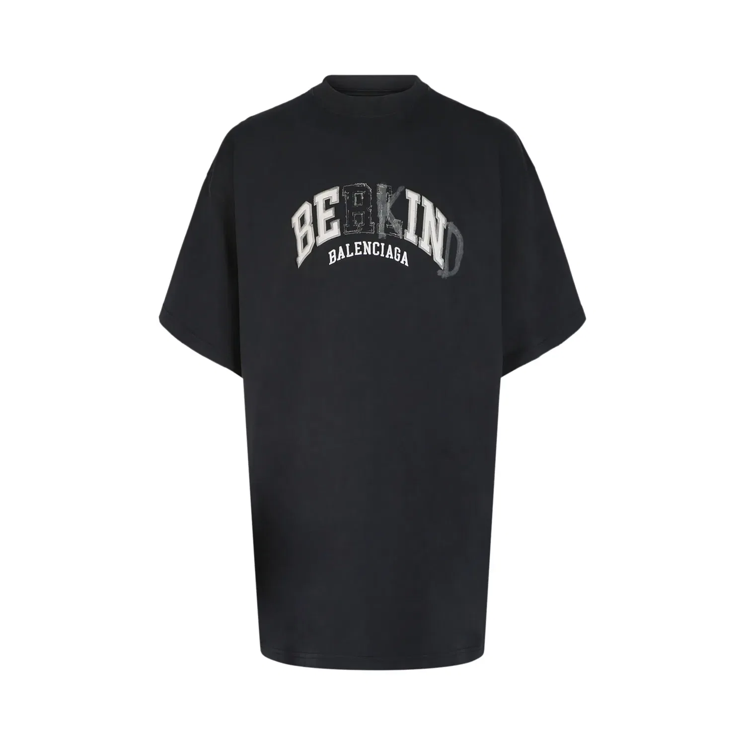 Футболка Balenciaga Be Kind Oversized, черный