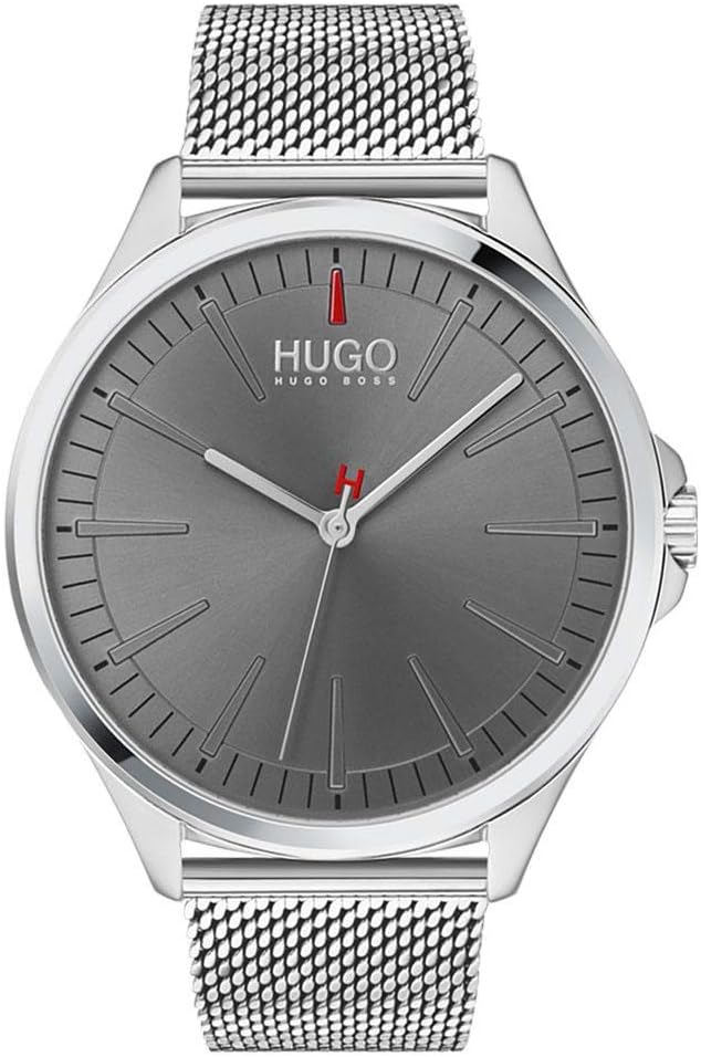 

Hugo #Smash мужские кварцевые часы Casual из нержавеющей стали с браслетом-сеткой, цвет: Gold-Tone (модель: 1530178), Grey, Позолоченный, Hugo #Smash мужские кварцевые часы Casual из нержавеющей стали с браслетом-сеткой, цвет: Gold-Tone (модель: 1530178),