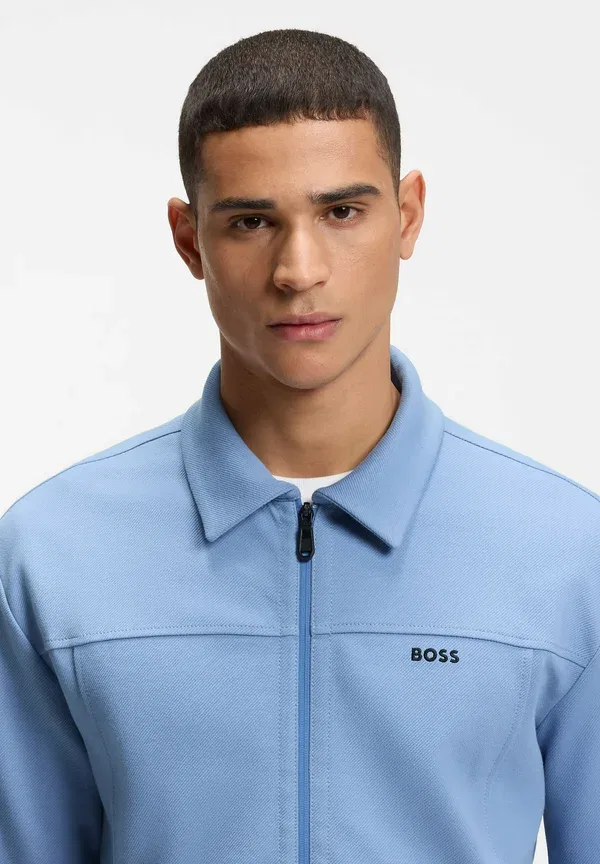 Куртка Boss Sw_Member fz bomber jacket, светло-голубой — фото 4