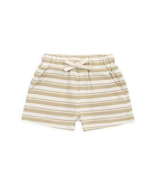 Детские шорты с принтом Double Stripe Hay/Cloud JAMIE KAY, Khaki