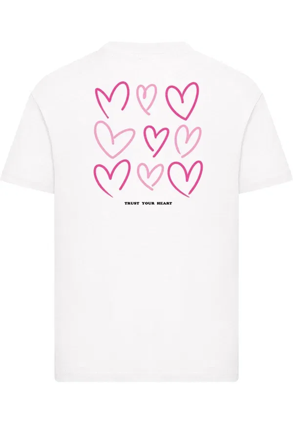 Футболка с принтом Trust your heart Mister Tee, белый — фото 4