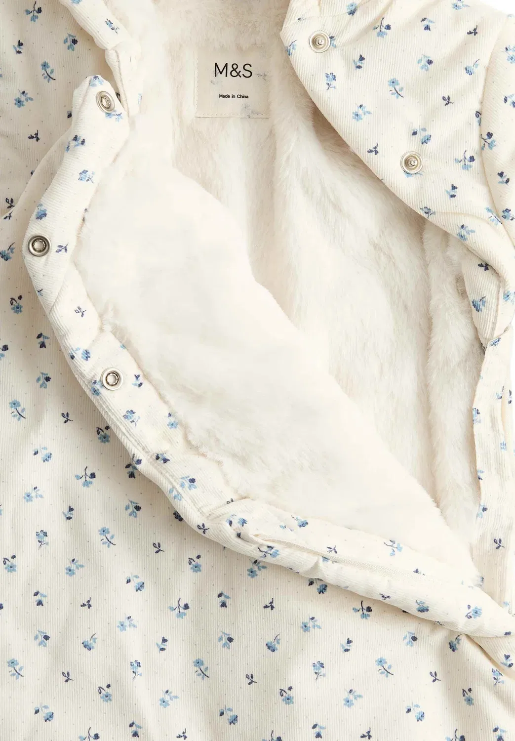 Зимний комбинезон унисекс Marks & Spencer, Ivory — фото 3