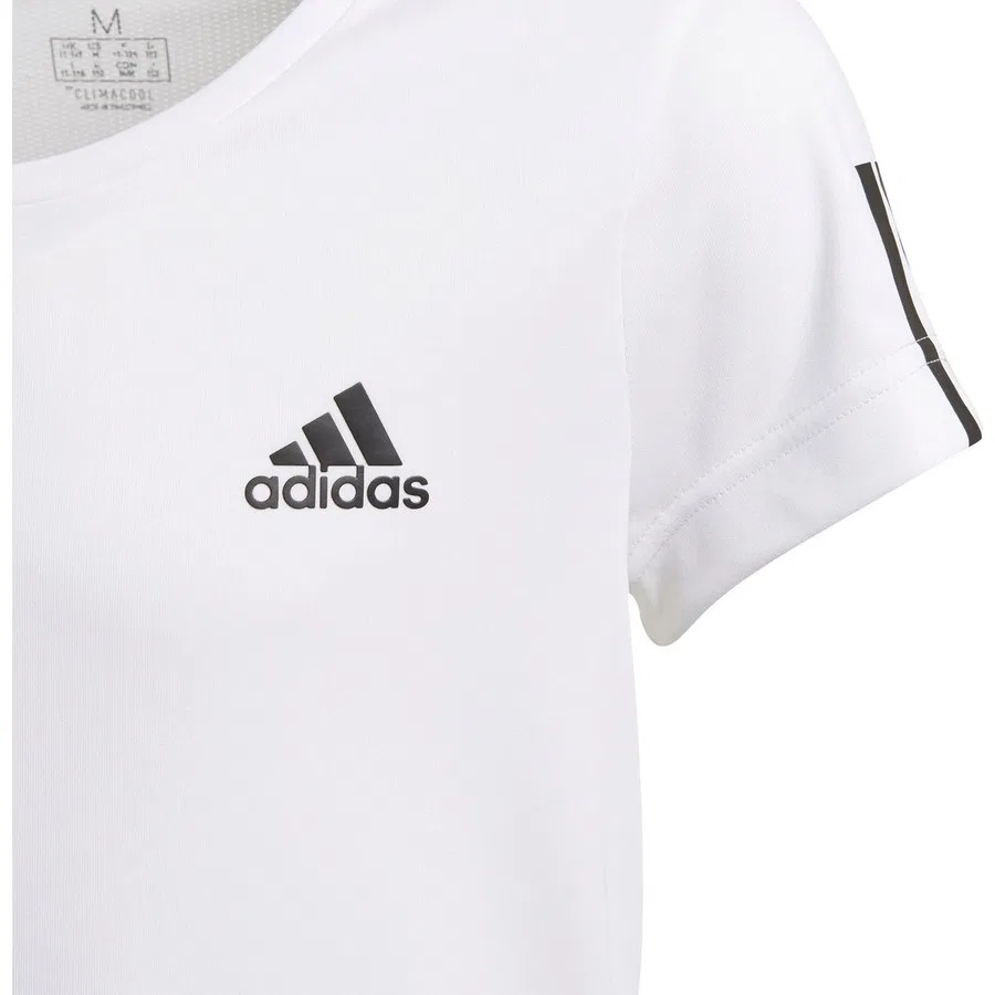 Женская футболка с длинным рукавом adidas Yg Tr Eq Tee, Белый — фото 4