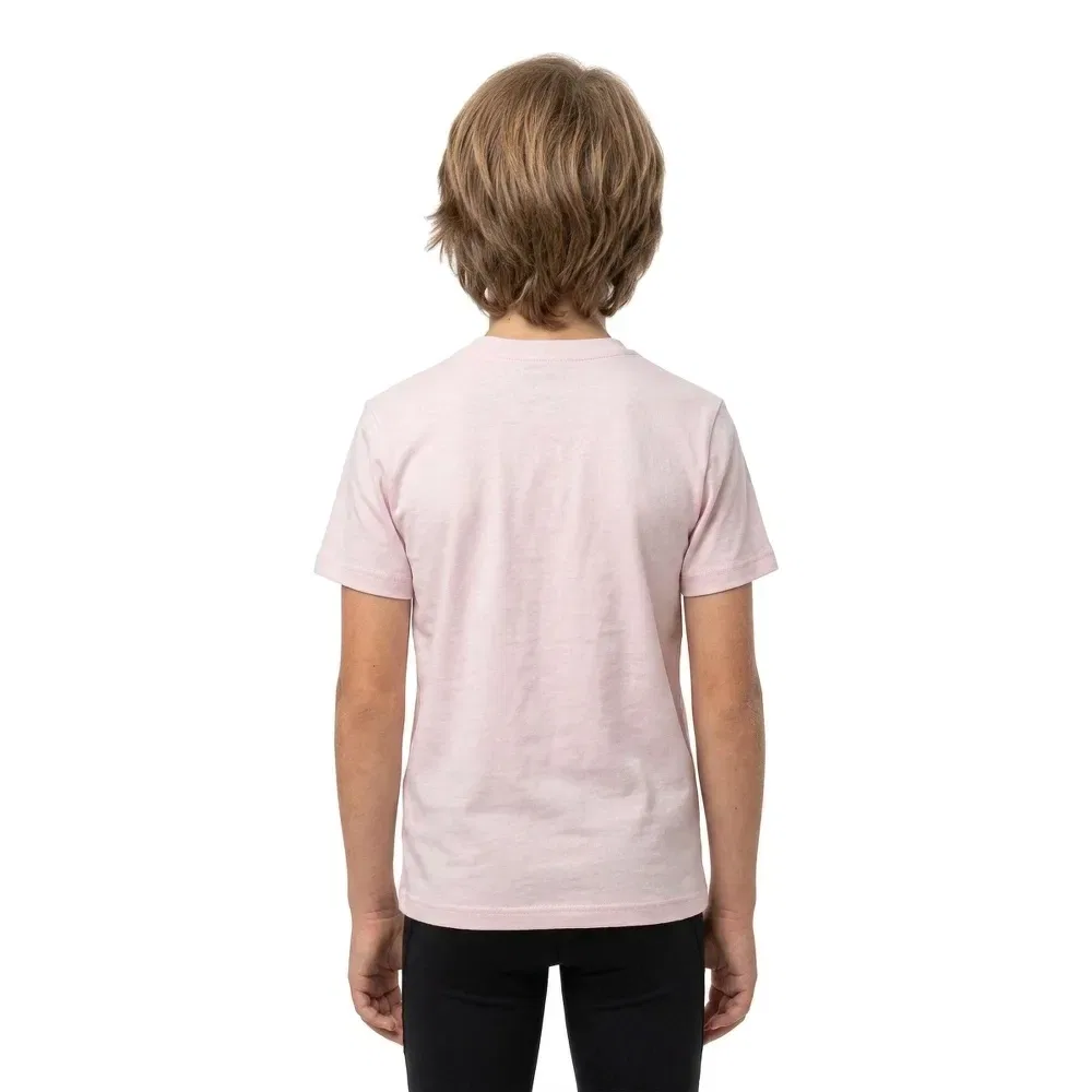 Детская футболка для мальчиков с коротким рукавом Lacoste kids, Pink — фото 2